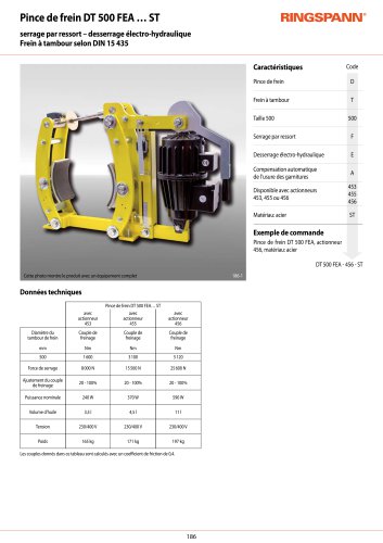Fiche technique DT 500 FEA … ST