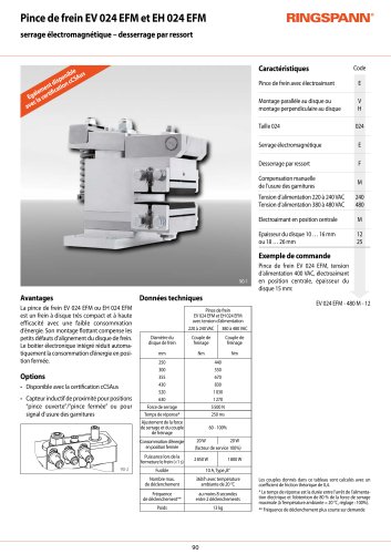 Fiche technique EH 024 EFM