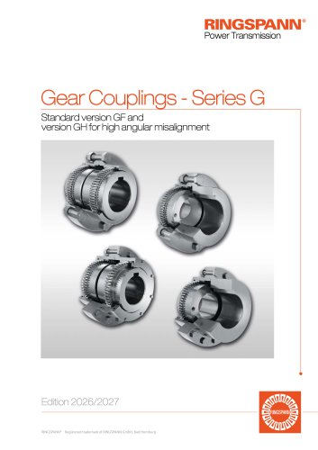 Gear Couplings – Series G 2026/2027