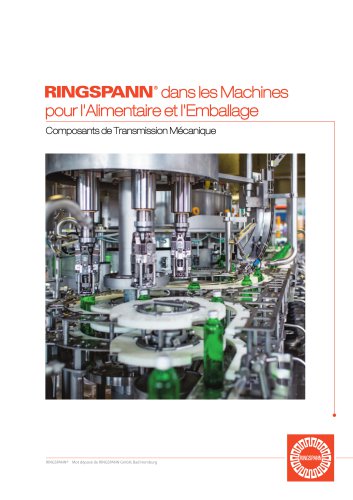RINGSPANN dans les Machines pour l’alimentaire et l’emballage