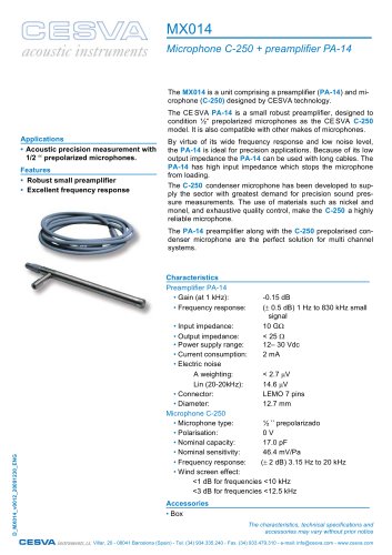 MX014 Préamplificateur