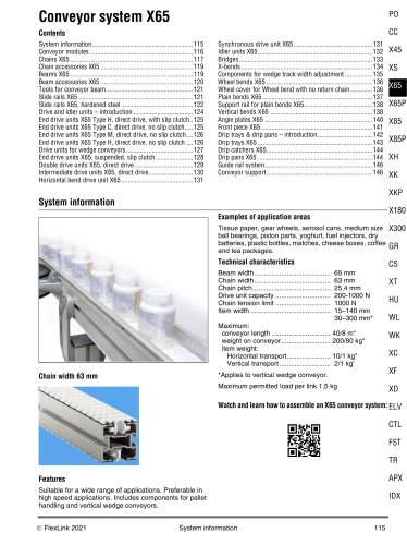 Conveyor system X65