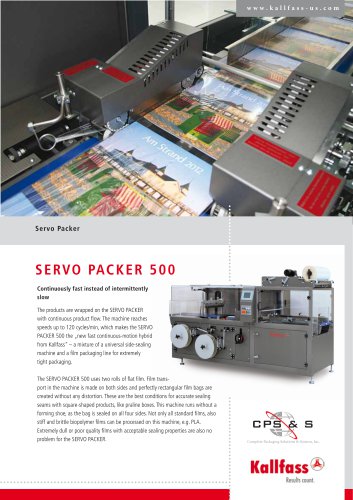 Automatic High-Speed Shrink Wrapper: Servo Packer 500