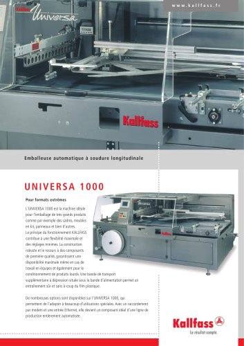 Emballeuse automatique à soudure longitudinale UNIVERSA 1000