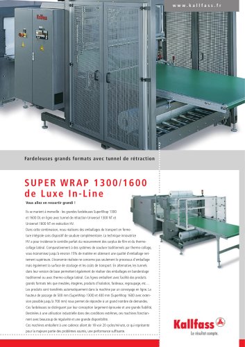 Fardeleuse en ligne - Super Wrap 1300 de Luxe IL, Super Wrap 1600 de Luxe IL