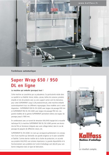 Fardeleuse en ligne - Super Wrap 650 de Luxe IL, Super Wrap 950 de Luxe IL