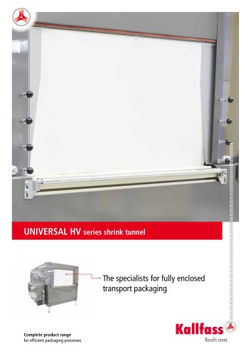 UNIVERSAL HV series shrink tunnel