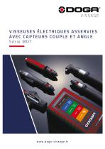 Visseuses électriques asservies avec capteurs couple et angle - Série MDT-1