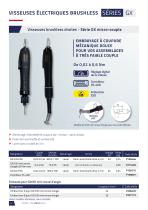 Visseuses électriques brushless à coupure mécanique - Séries GX et GY-6