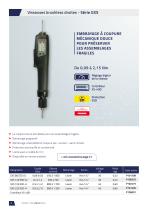 Visseuses électriques brushless à coupure mécanique - Séries GX et GY-8