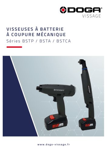 Visseuses industrielles à batterie à coupure mécanique - série BSTP / BSTA / BSTCA