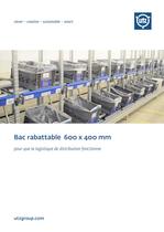 Bac rabattable 600x400 mm - 1