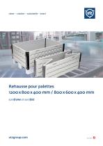 Rehausse pour palettes euroframe / eurofold - 1