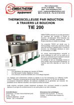 THERMOSCELLEUSE PAR INDUCTION A TRAVERS LE BOUCHON TIE 200