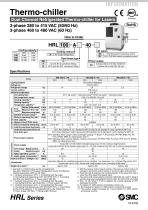 HRL Series - Thermo-chiller Dual Channel Refrigerated Thermo-chiller for Lasers