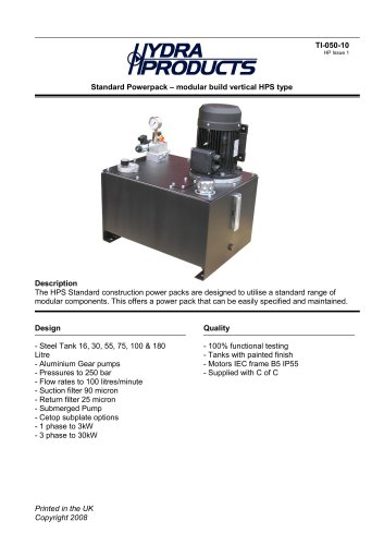 Hydraulic HPU