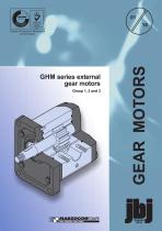 GHM series external gear motors Group 1, 2 and 3