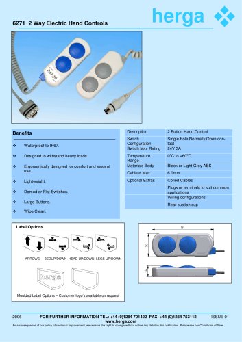 2 Button Electric Hand Control