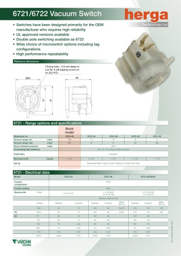 6721/6722 Vacuum Switch