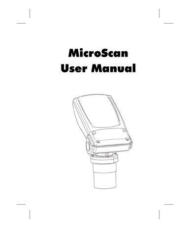 MicroScan User Manual