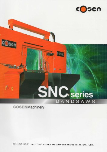 Cosen SNC Programmable Automatic Saws Catalogue