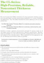 Non-Contact Thickness Meter