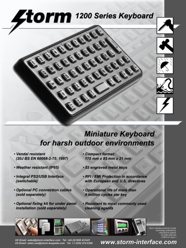 1200 Series - Miniature Keyboards