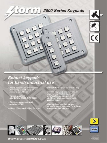 2000 Series - Robust Keypads