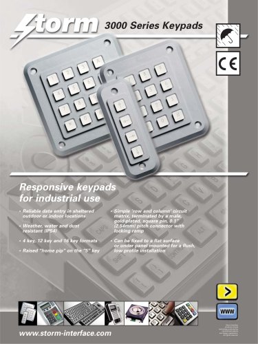 3000 Series - Durable Keypads