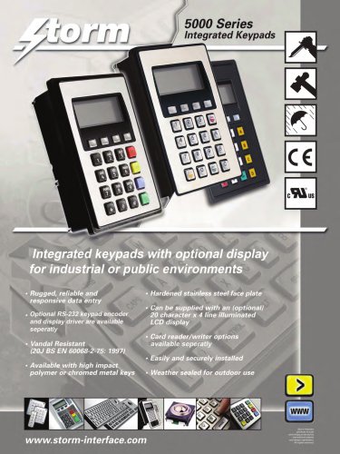 5000 Series Integrated Keypad & Display