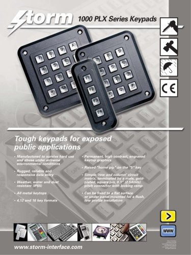 PLX Series - Rugged Keypads