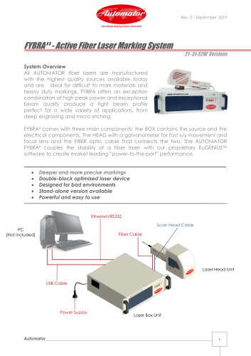 FYBRA II - Active Fiber Laser Marking System