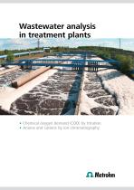 Wastewater analysis in treatment plants