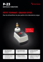 P-23 Broyeur à Vibrations - fiche de modèle | P-23 Glove Box