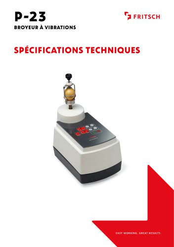 Sp&eacute;cifications techniques P-23 | P-23 Glove Box