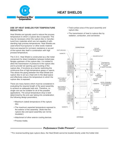 Heat Shields Datasheet