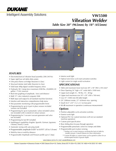 VW5500 - Vibration Welder