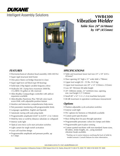 VWB4300 - Vibration Welder