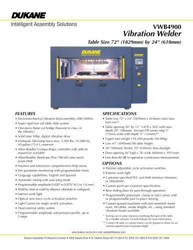 VWB4900 - Vibration Welder