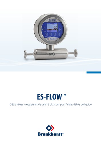 ES-FLOW d&eacute;bitm&egrave;tres liquides &agrave; ultrasons