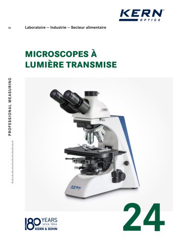 MICROSCOPES À LUMIÈRE TRANSMISE