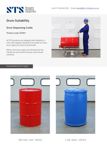 Drum Dispensing Cradle-Drum Suitability Document