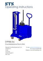 Drum Lifter - DTP08-R500- Instruction Manual (Manual drum lifter DTP08-R500)