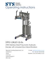 Drum Tipper - STP01-DRU01-SS-Ex - Instruction Manual (Pneumatic drum lifter STP01-DRU01-SS-Ex)