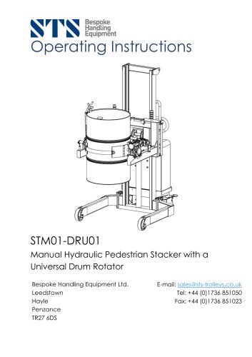 Manual Drum Tipper- Operation Manual