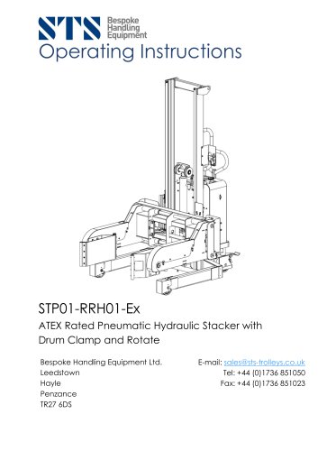 Power Clamp Drum Tipper (Pneumatic) - Operation Manual