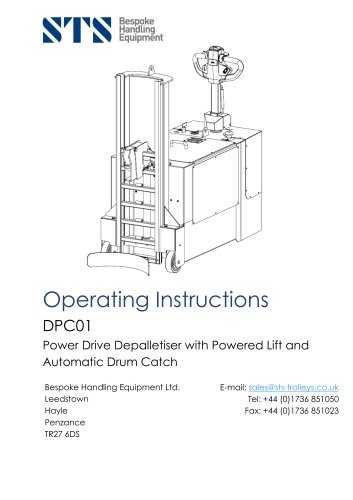 Powered Drum Handler - Operation Manual