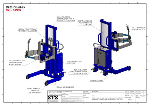 STP01-DRU01-Ex Pneumatic Drum Tipper