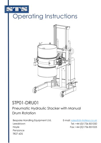 Universal Drum Rotator (Pneumatic)-Operation Manual