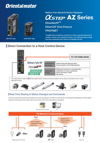 Fieldbus Drivers for Hybrid Stepper Servo Motors AZ Series